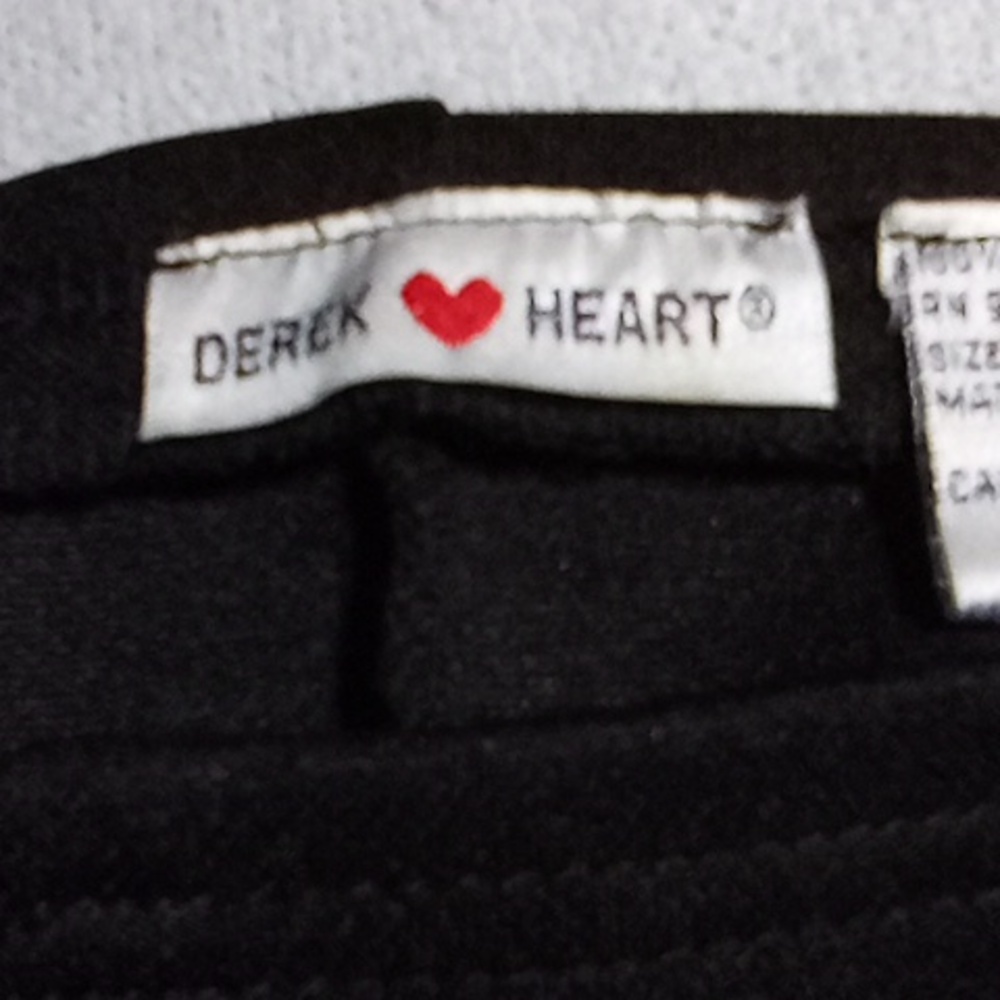 Derek Heart Medium Womans Black Skirt Pink & Purple Floral/Butterfly Embroidery - Picture 7 of 9
